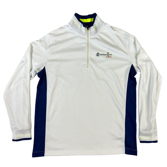 Nike‎ Golf Dri Fit Half Zip Northern Trust Open Embroidered Pullover Mens Large - Picture 1 of 7